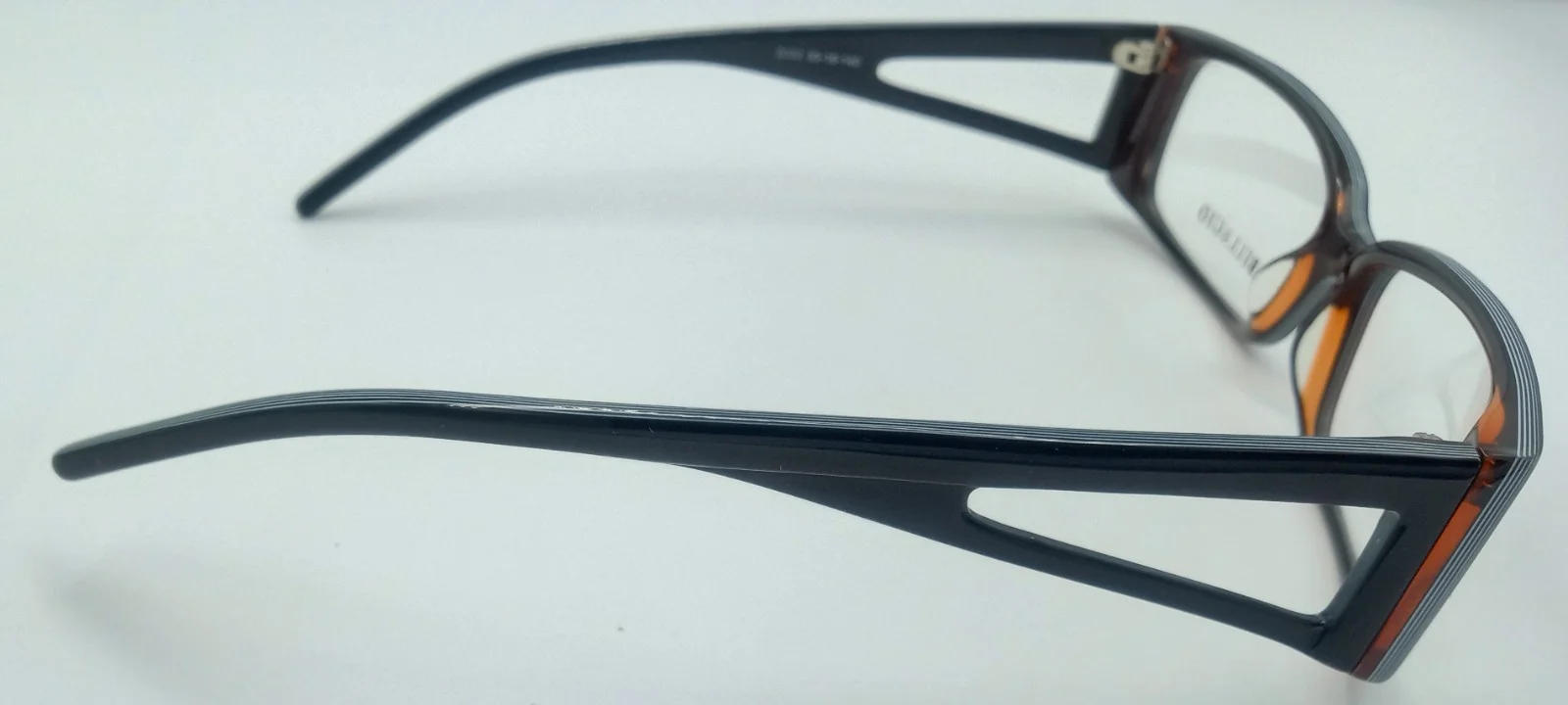 Trendy Unisex Adult Rectangular Prescription Glasses Frames Rxable in Brown 3